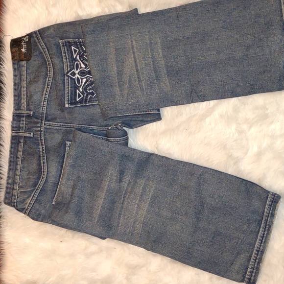 😻ANTIK VINTAGE WESTERN Button Fly Jeans - Picture 11 of 11